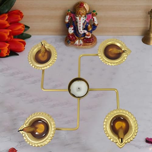 Diya OM Decoration for puja tlight dewali Decor Oil lamp Decoration urli Bowl Diya